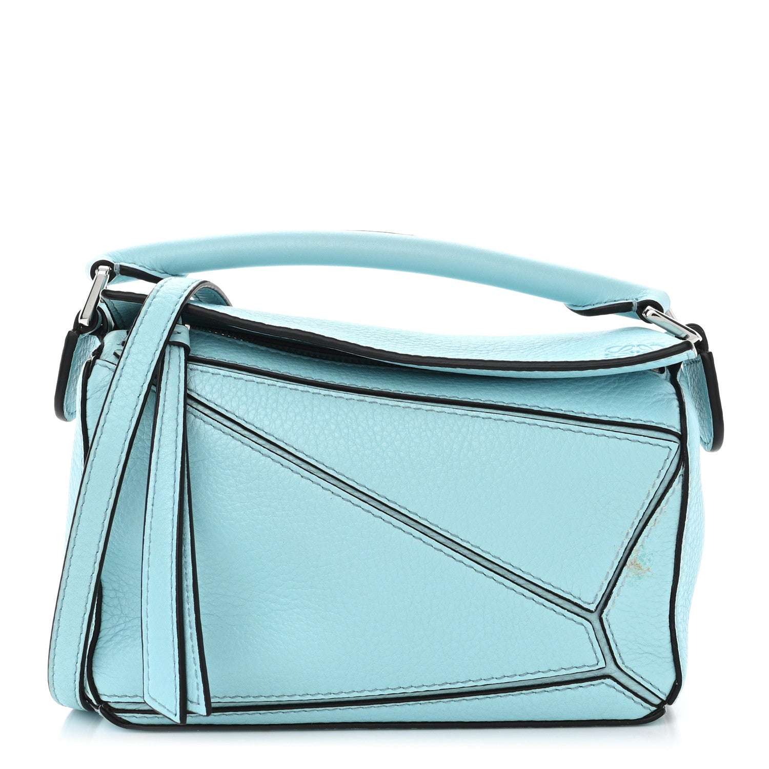 Loewe Calfskin Mini Puzzle Bag Light Blue 1 of 12