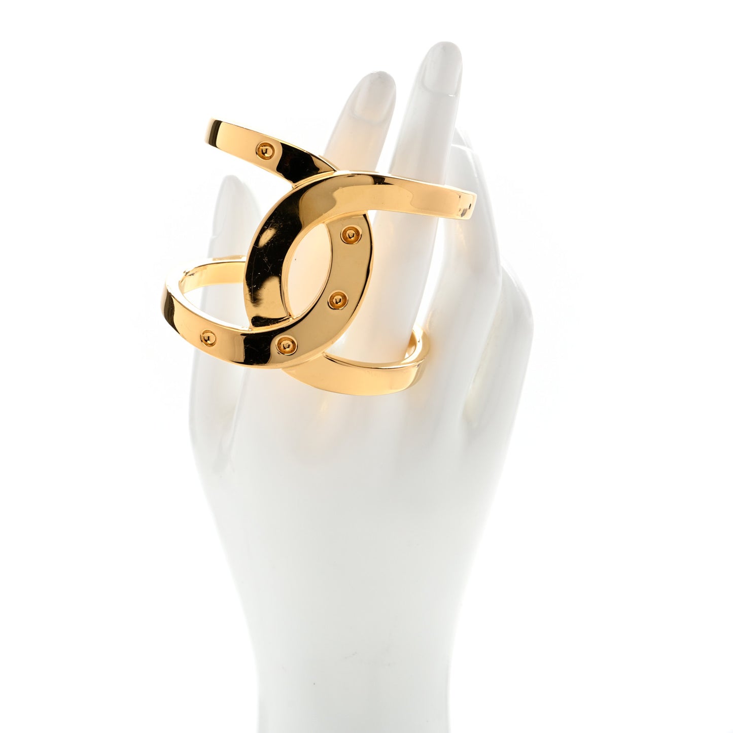 Metal Logo CC Cuff S Gold