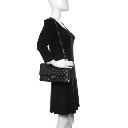 Chanel Caviar Quilted Medium Double Flap Black 2 of 13