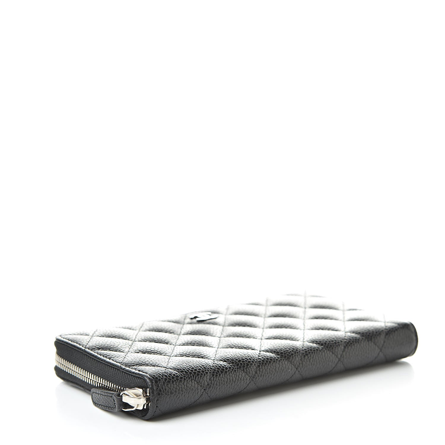 Chanel Caviar Quilted Large Gusset Zip Around Wallet Black 4 of 8