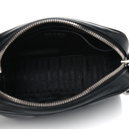 Prada Soft Calfskin Diagramme Crossbody Bag Black 4 of 5