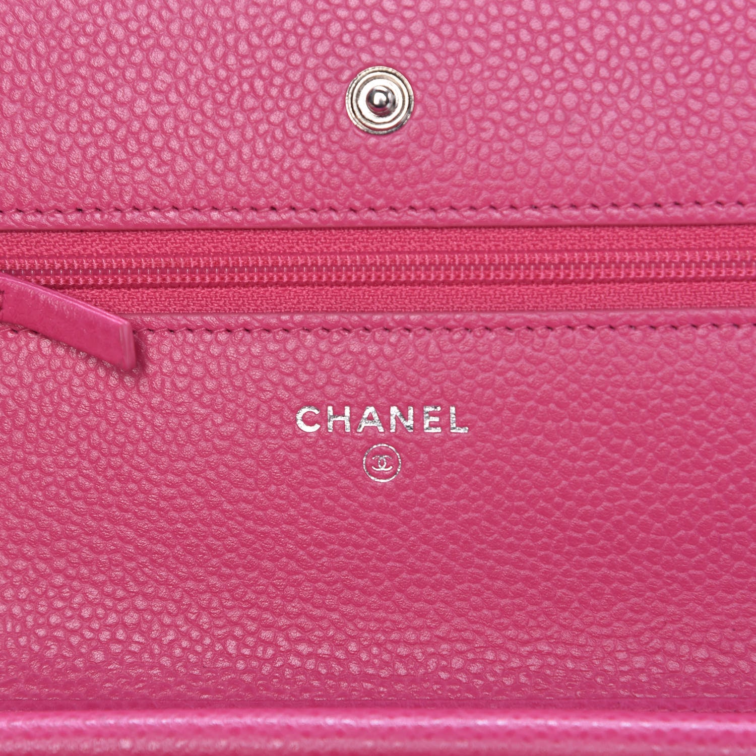 Chanel Caviar Quilted Wallet on Chain WOC Pink 6 of 12