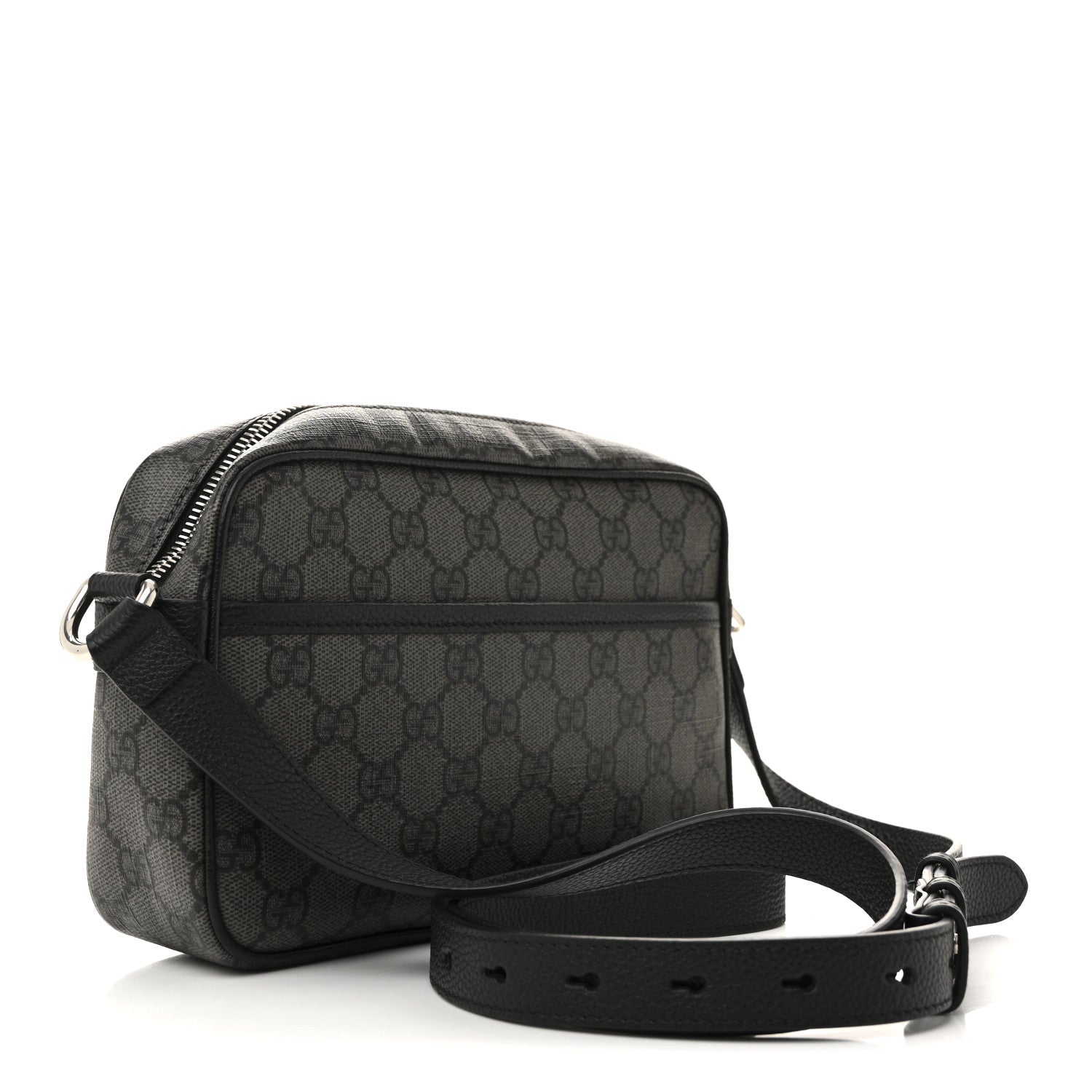 Gucci GG Supreme Monogram Mini Shoulder Bag Grey Black 3 of 14