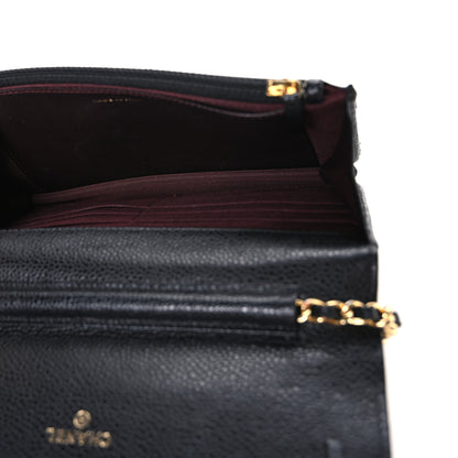 Chanel Caviar Quilted Wallet On Chain WOC Black 4 of 10