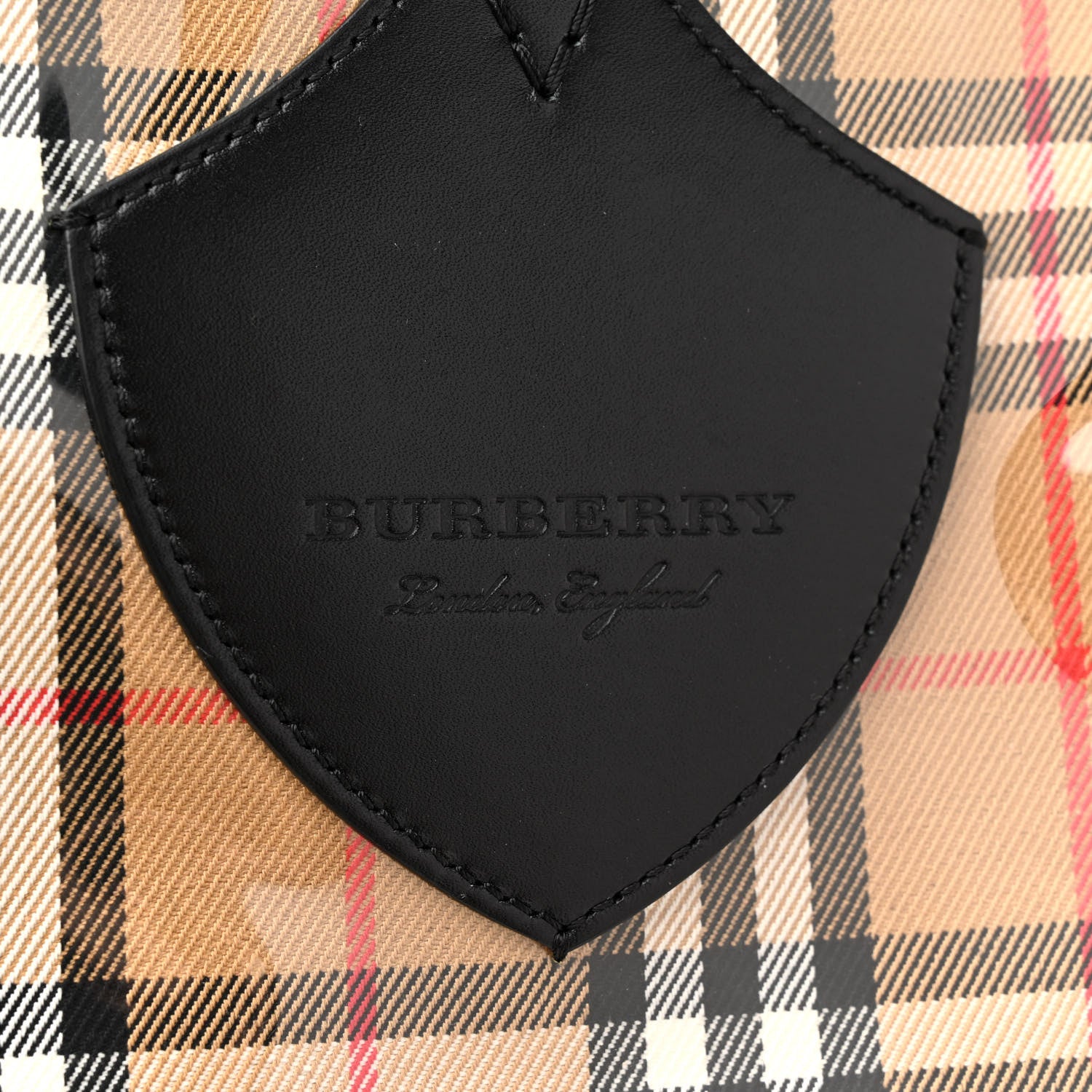 Burberry Vintage Check Transparent The Giant Reversible Tote Black 6 of 10
