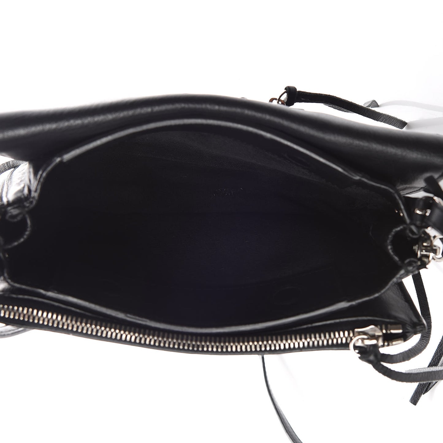 Veau Papier Triple XS Zip Around Crossbody Black