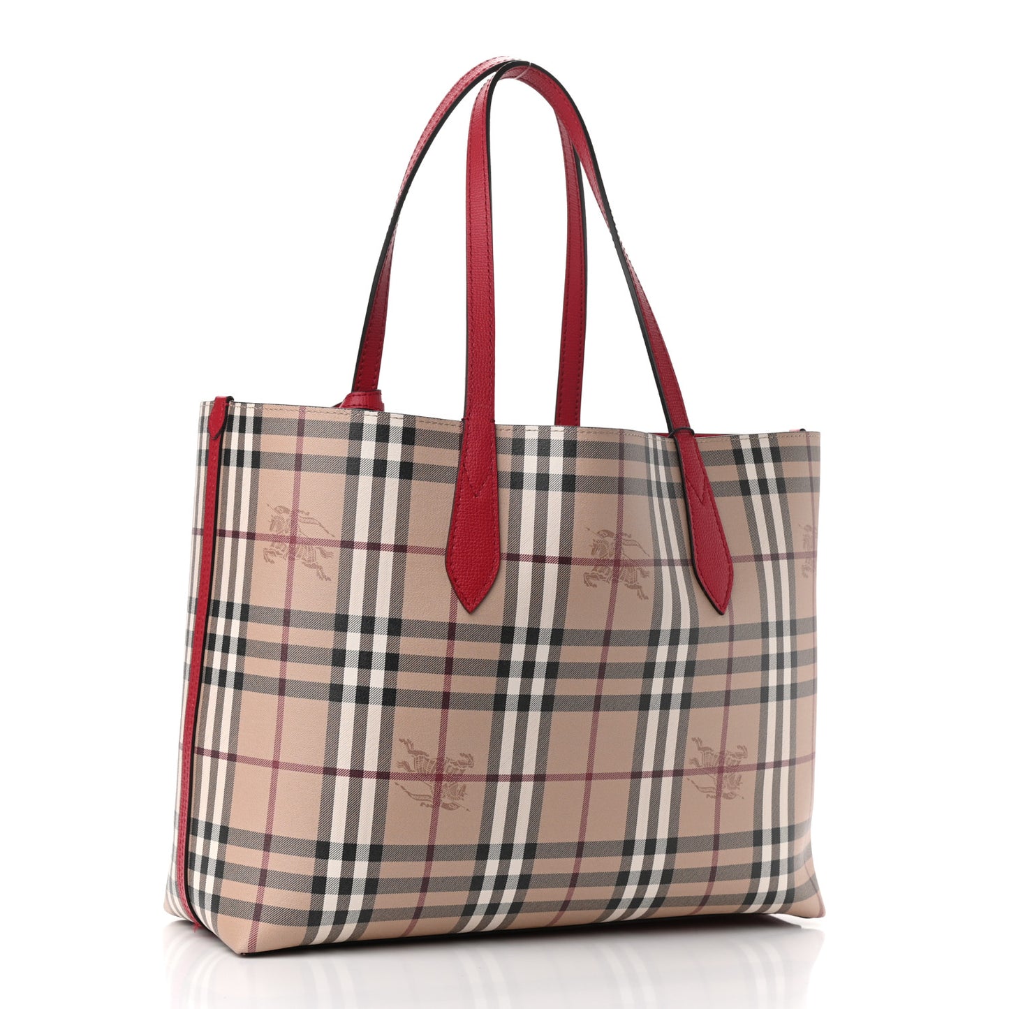 Haymarket Check Medium Reversible Tote Red
