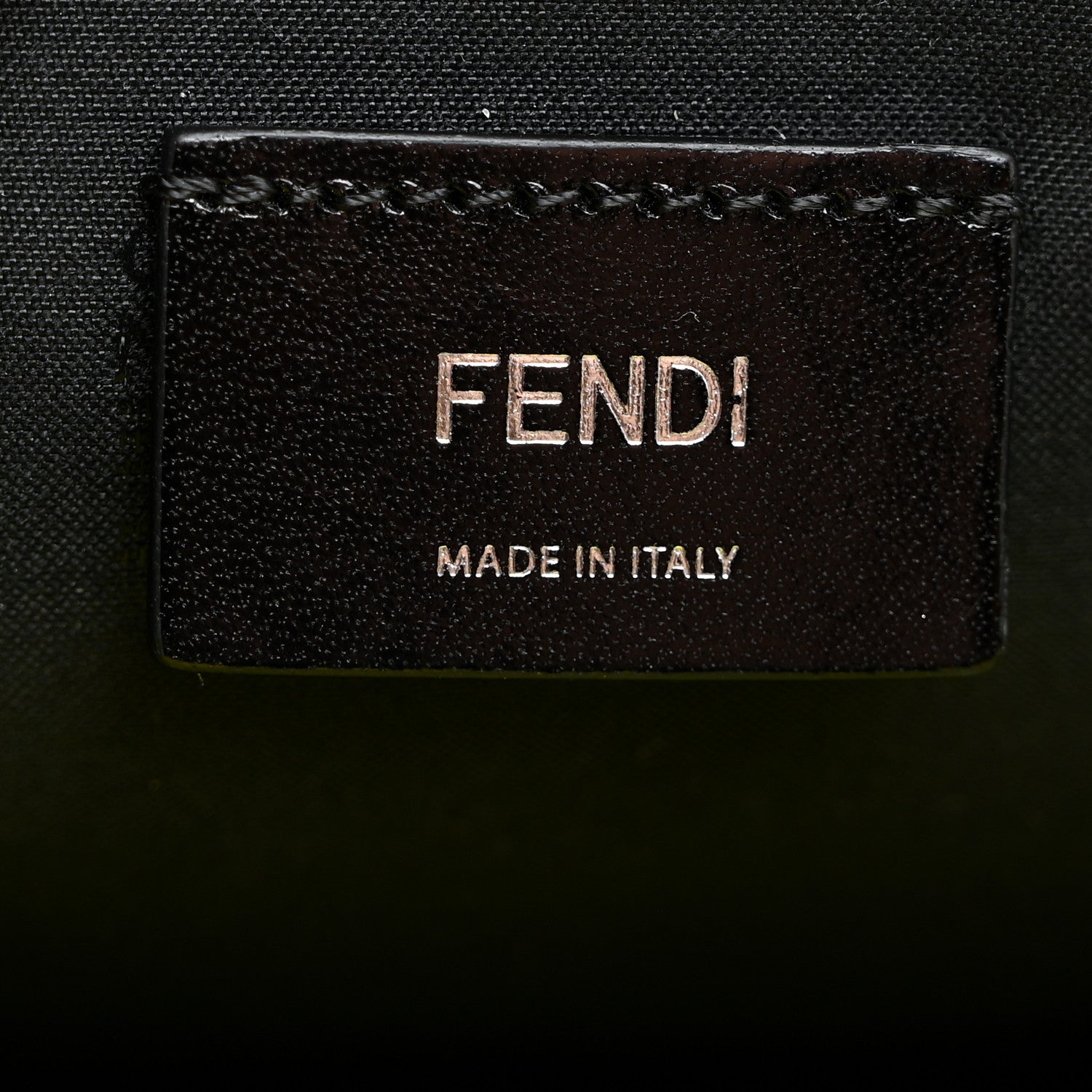Fendi Cuoio Romano Fluo Metal Bug Eyes Pouch Giallo Fluo Black 6 of 7
