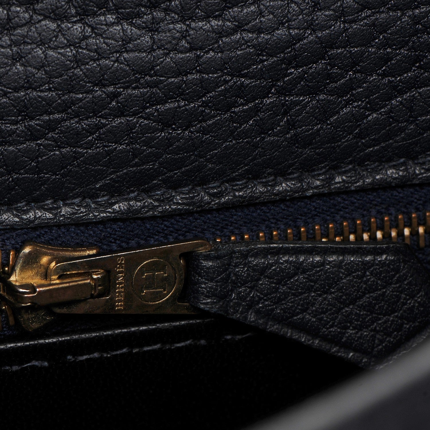 Hermes Fjord Kelly Retourne 32 Bleu Marine 19 of 29