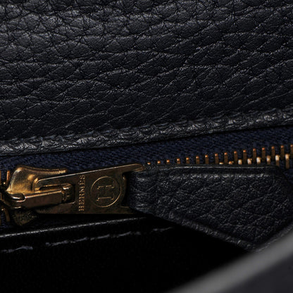 Hermes Fjord Kelly Retourne 32 Bleu Marine 19 of 29