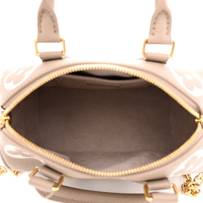 Louis Vuitton Empreinte Monogram Giant Speedy Bandouliere 20 Creme Beige 5 of 9