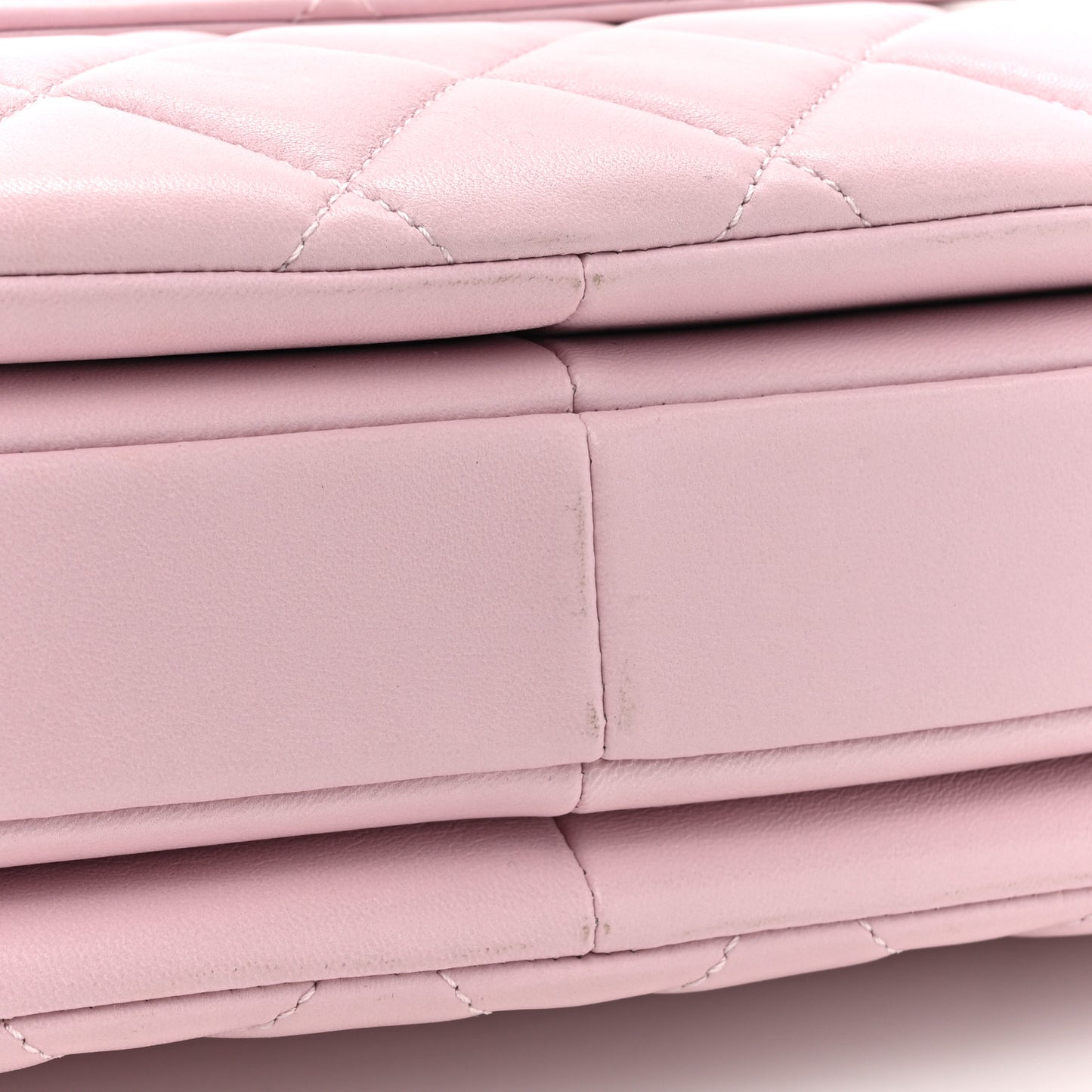Lambskin Quilted Small Trendy CC Flap Dual Handle Bag Light Pink