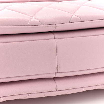 Chanel Lambskin Quilted Small Trendy CC Flap Dual Handle Bag Light Pink 12 of 14
