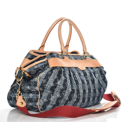 Louis Vuitton Denim Raye Cabas GM 4 of 11