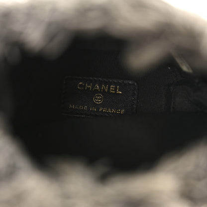Chanel Denim Quilted Mood Mini Bucket With Chain Black Multicolor 5 of 11