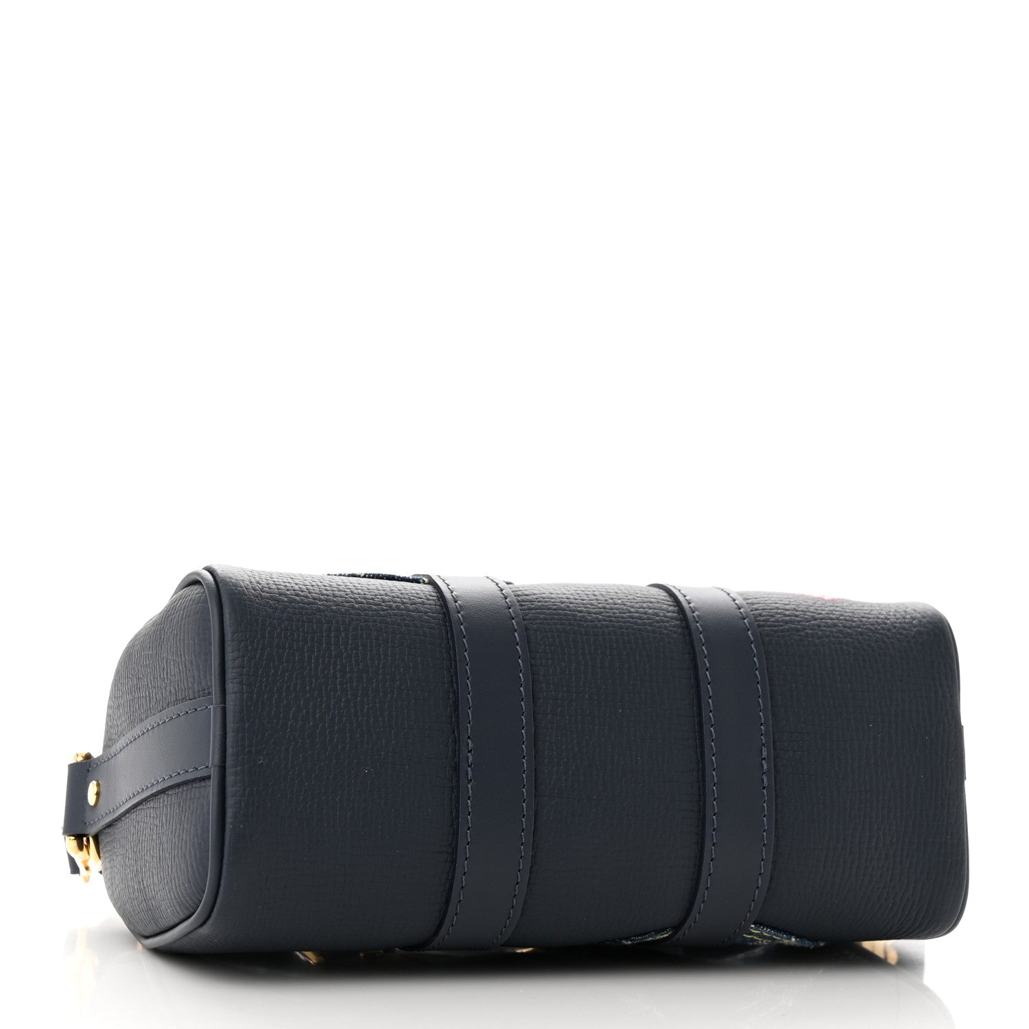 Louis Vuitton Taurillon Monogram Denim Drip Keepall XS Blue 4 of 9