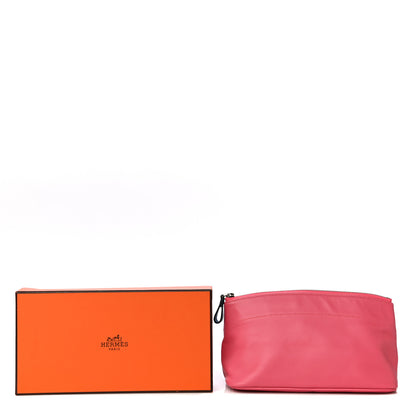 Hermes Lambskin Swift Tohubohu Pouch PM Rose Azalee Bleu Zanzibar 15 of 15