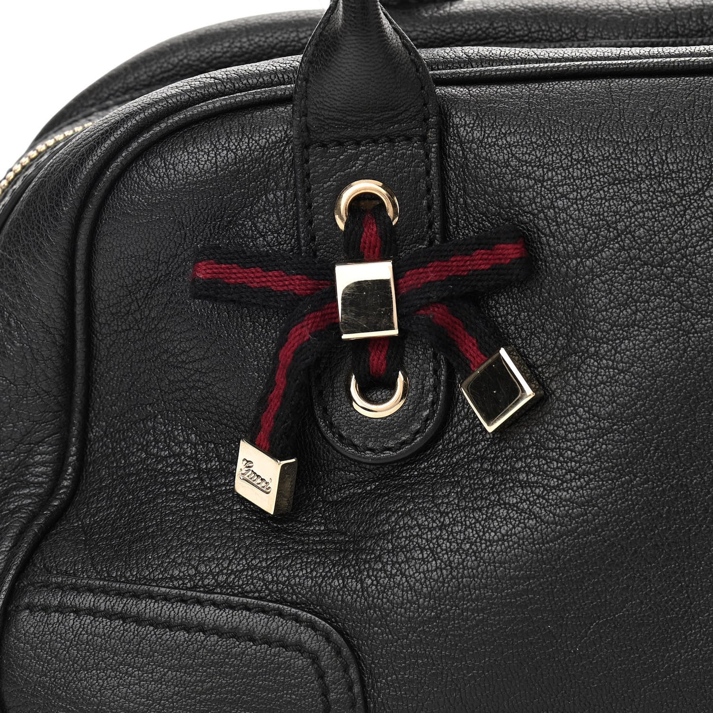 Calfskin Small Princy Satchel Black