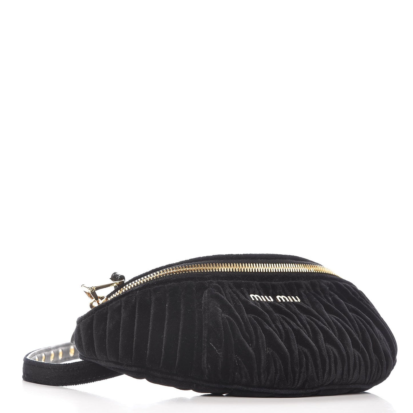 Velvet Matelasse Belt Bag Nero Black