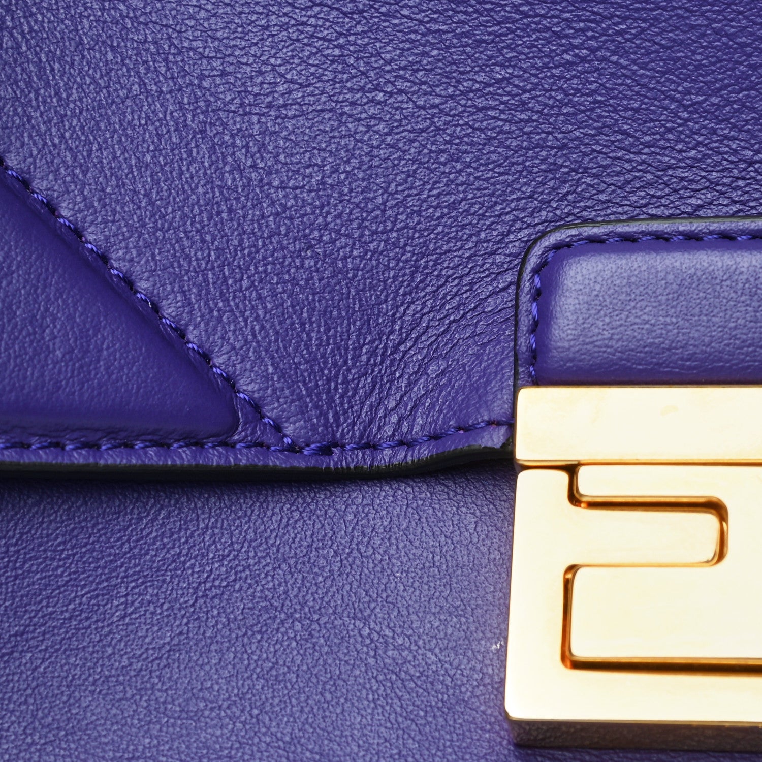 Fendi Vitello Grace Matte Small Kan U Shoulder Bag Purple Rain 17 of 17