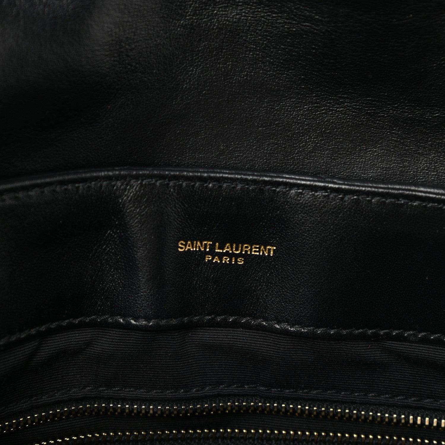 Saint Laurent Calfskin Y Quilted Monogram Medium Loulou Chain Satchel Black 7 of 12