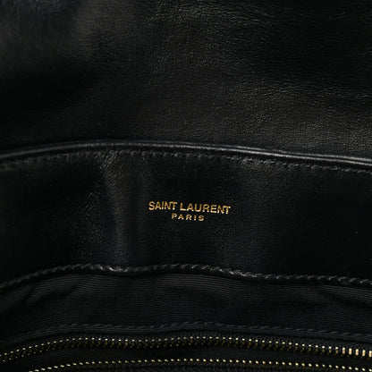Saint Laurent Calfskin Y Quilted Monogram Medium Loulou Chain Satchel Black 7 of 12