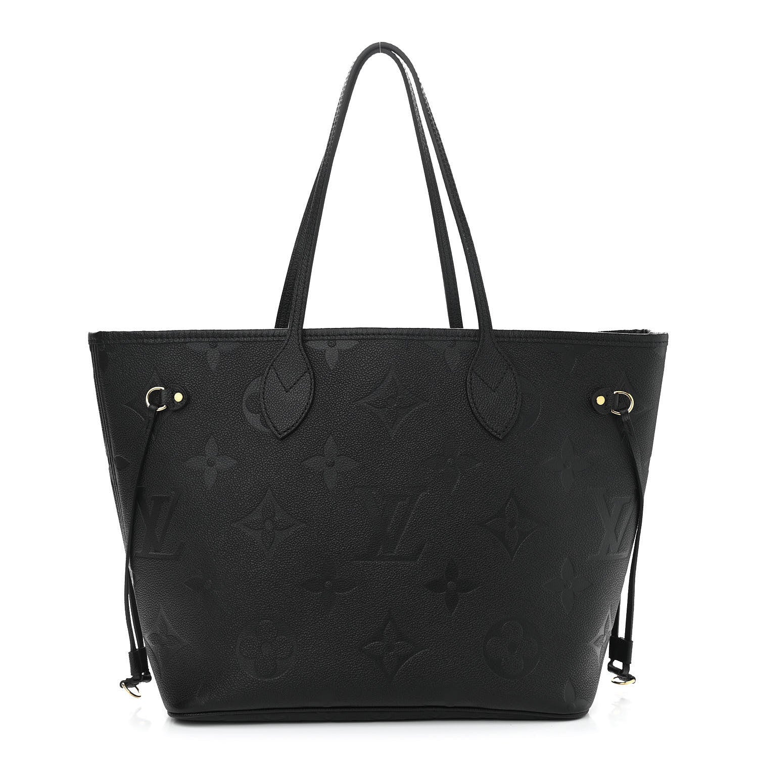 Louis Vuitton Empreinte Monogram Giant Neverfull MM Black 3 of 13
