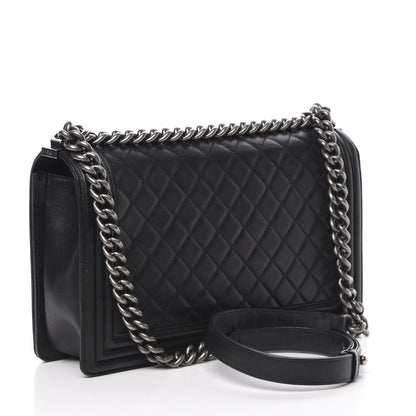 Chanel Calfskin Quilted New Medium Boy Flap Black 2 of 15