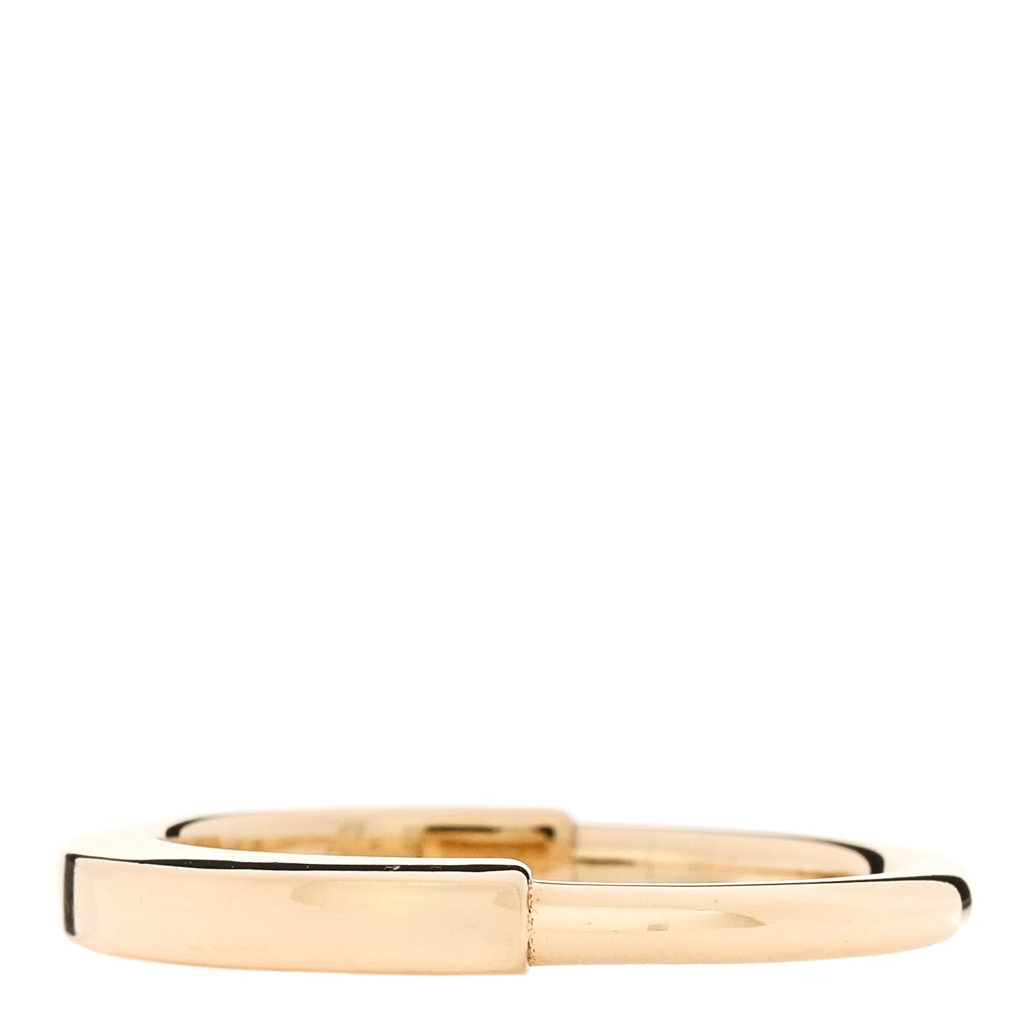 18K Yellow Gold Lock Ring 57 8