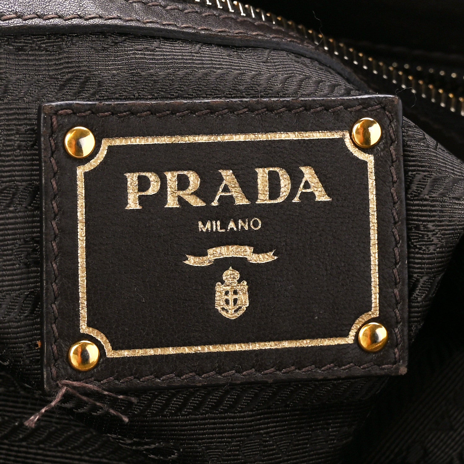 Prada Tessuto Nylon Gaufre Shopping Satchel Fumo 6 of 11