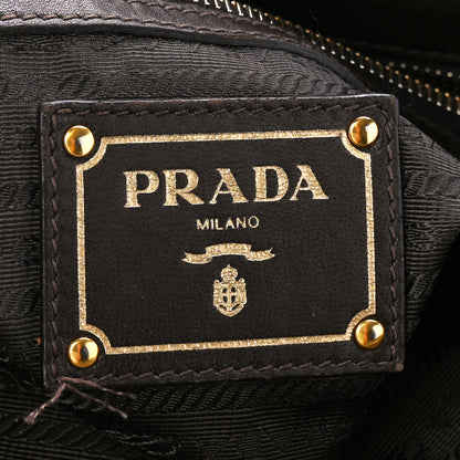 Prada Tessuto Nylon Gaufre Shopping Satchel Fumo 6 of 11