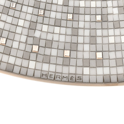 Hermes Porcelain Mosaique Au 24 Platine Dinner Plate Set of 2 4 of 5