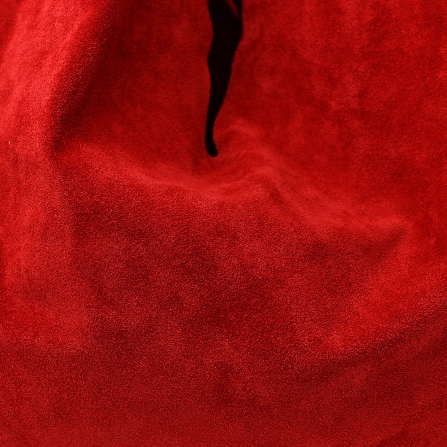 THE ROW Suede Bindle Bag Magenta