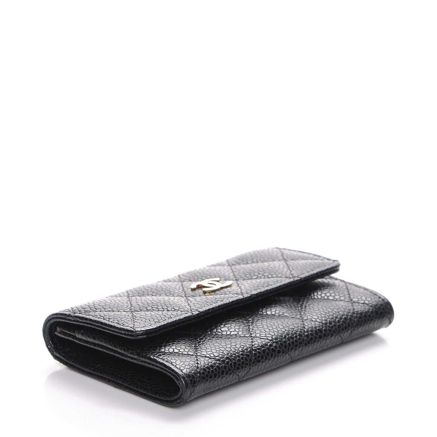 Chanel Caviar Quilted Flap Card Holder Black 4 of 9