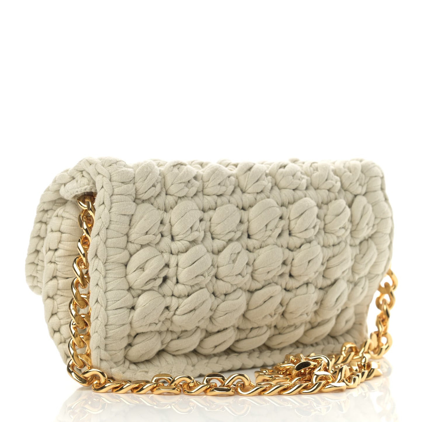 Jersey Crochet Shoulder Bag Plaster