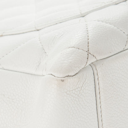 Chanel Caviar Quilted Grand Shopping Tote GST White 14 of 15
