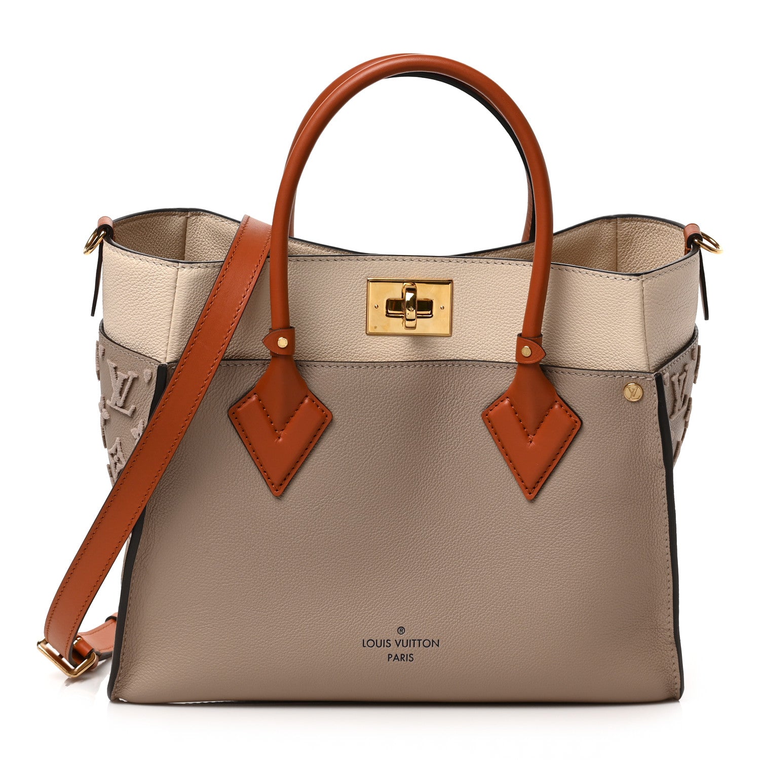 Louis Vuitton Calfskin Monogram Tufting On My Side Galet 1 of 9