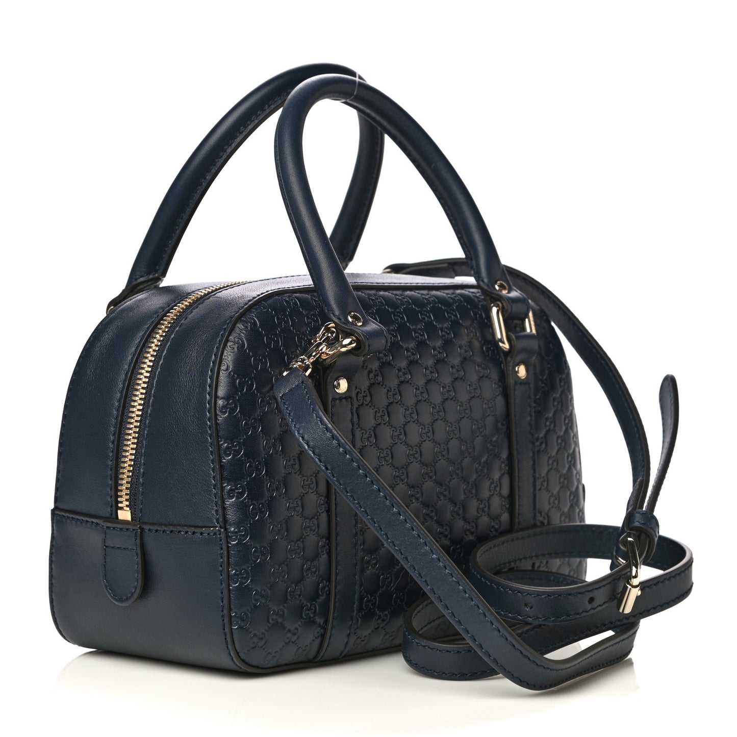Soft Microguccissima Small Crossbody Bag Blue