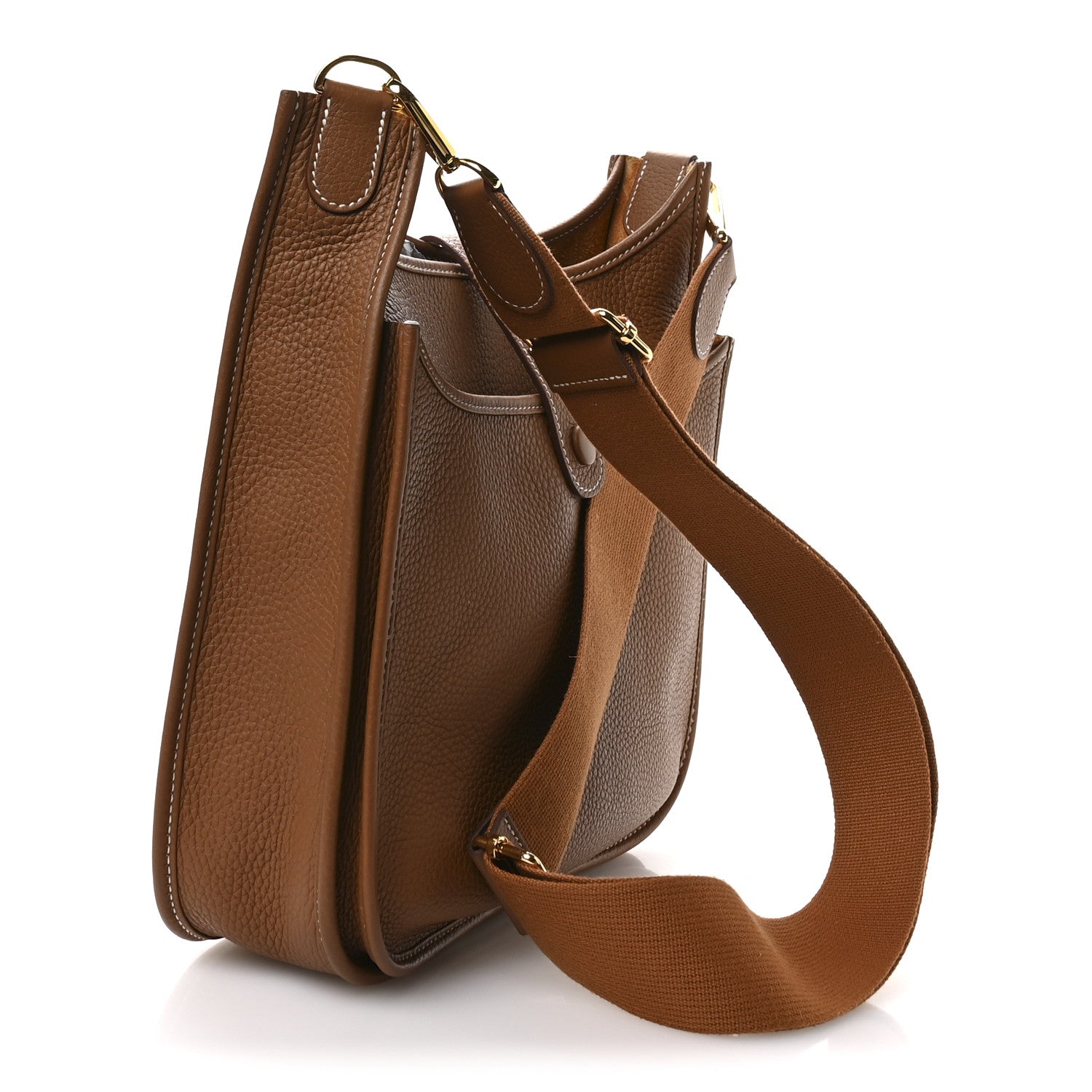 Hermes Taurillon Clemence Evelyne III PM Gold 3 of 10