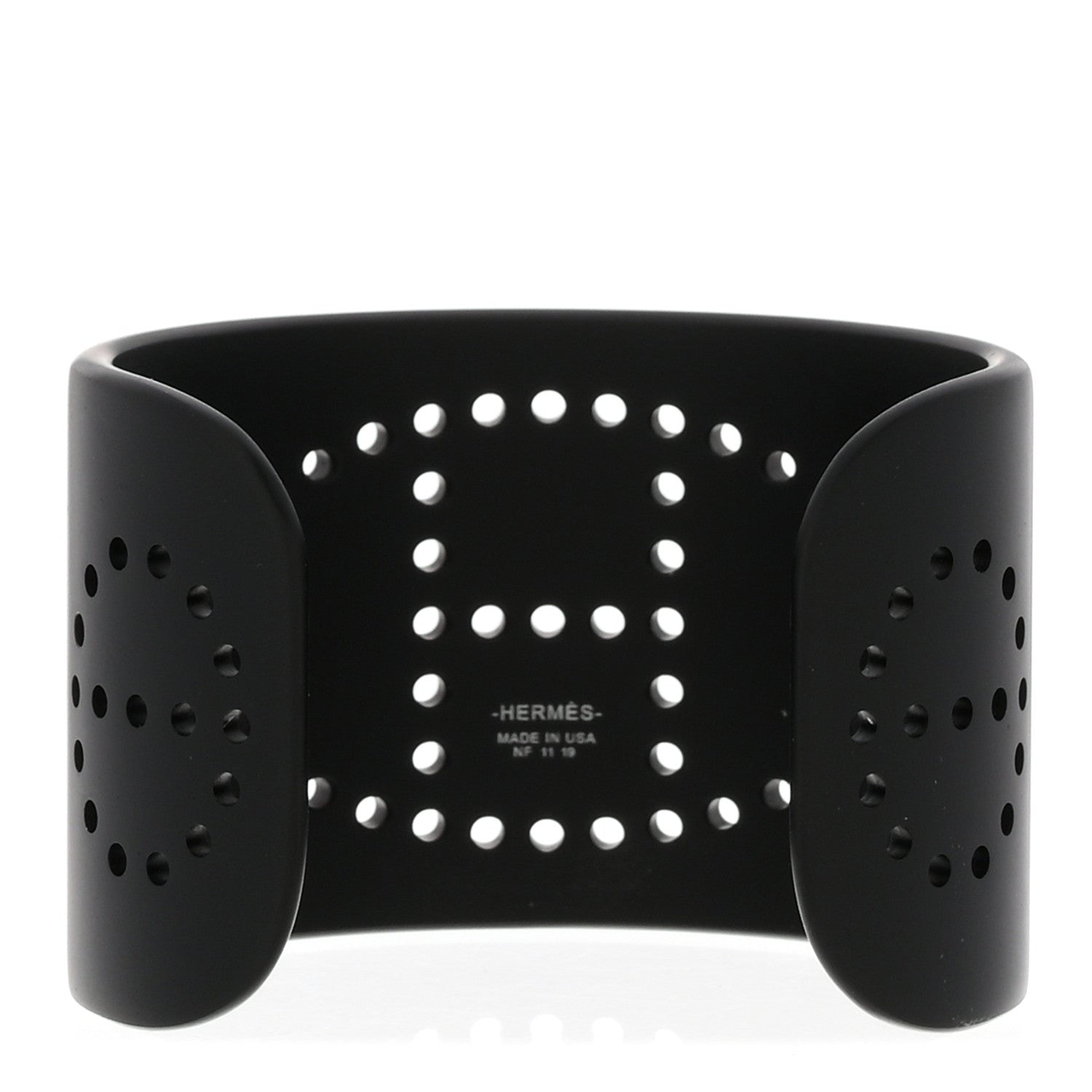 Hermes Aluminium Evelyne Sunset Cuff Bracelet T2 Black 3 of 5