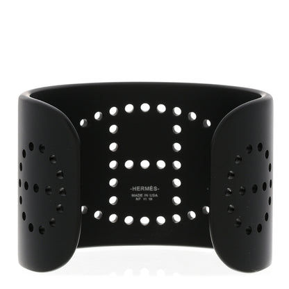 Hermes Aluminium Evelyne Sunset Cuff Bracelet T2 Black 3 of 5