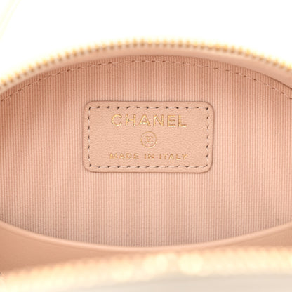 Chanel Lambskin Quilted Small Chic Riviera Top Handle Vanity Case White 6 of 11