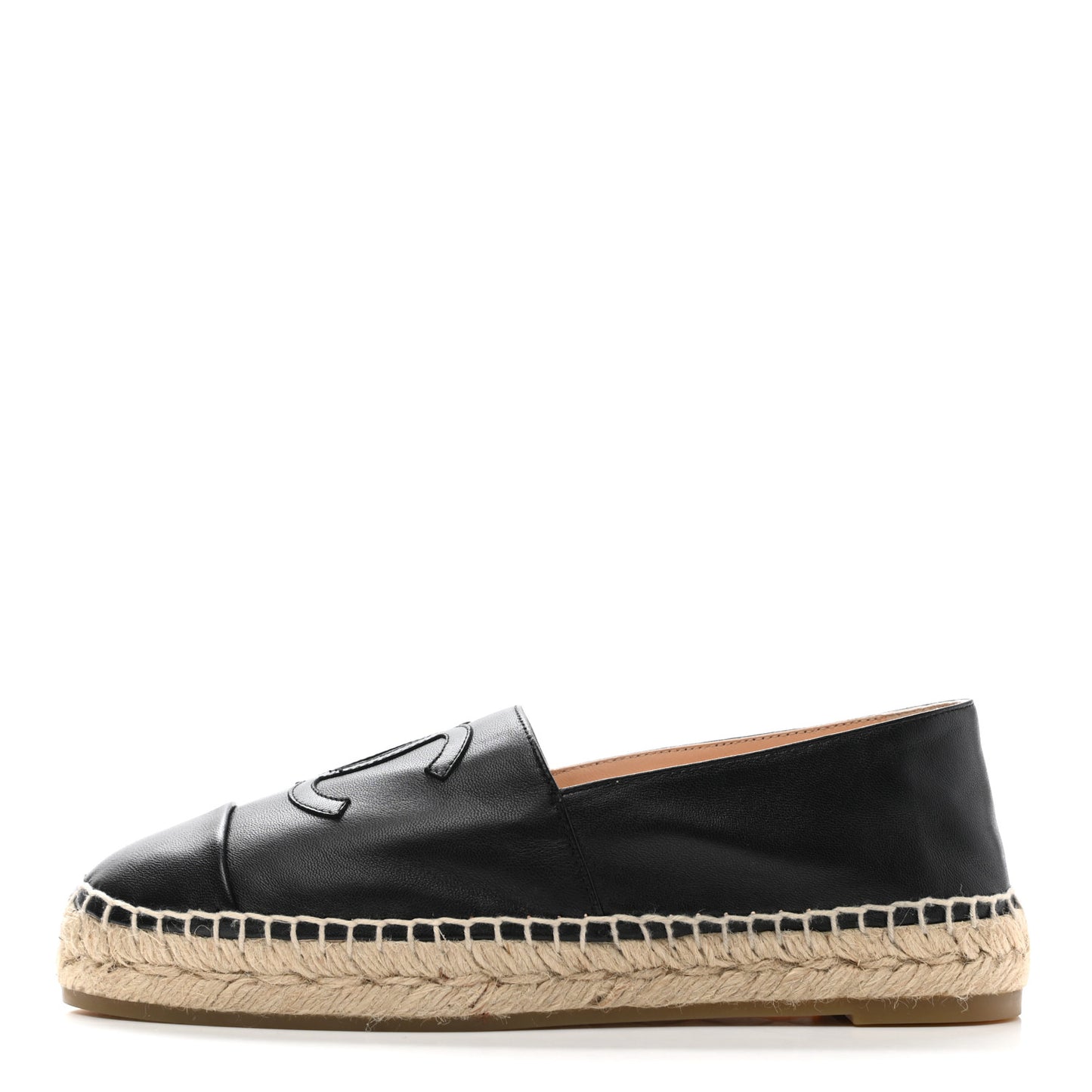 Lambskin CC Espadrilles 39 Black