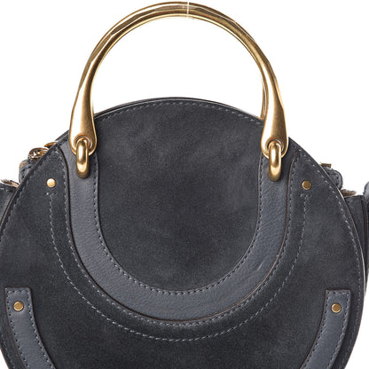 Chloe Goatskin Suede Small Pixie Bag Silver Blue 9 of 11