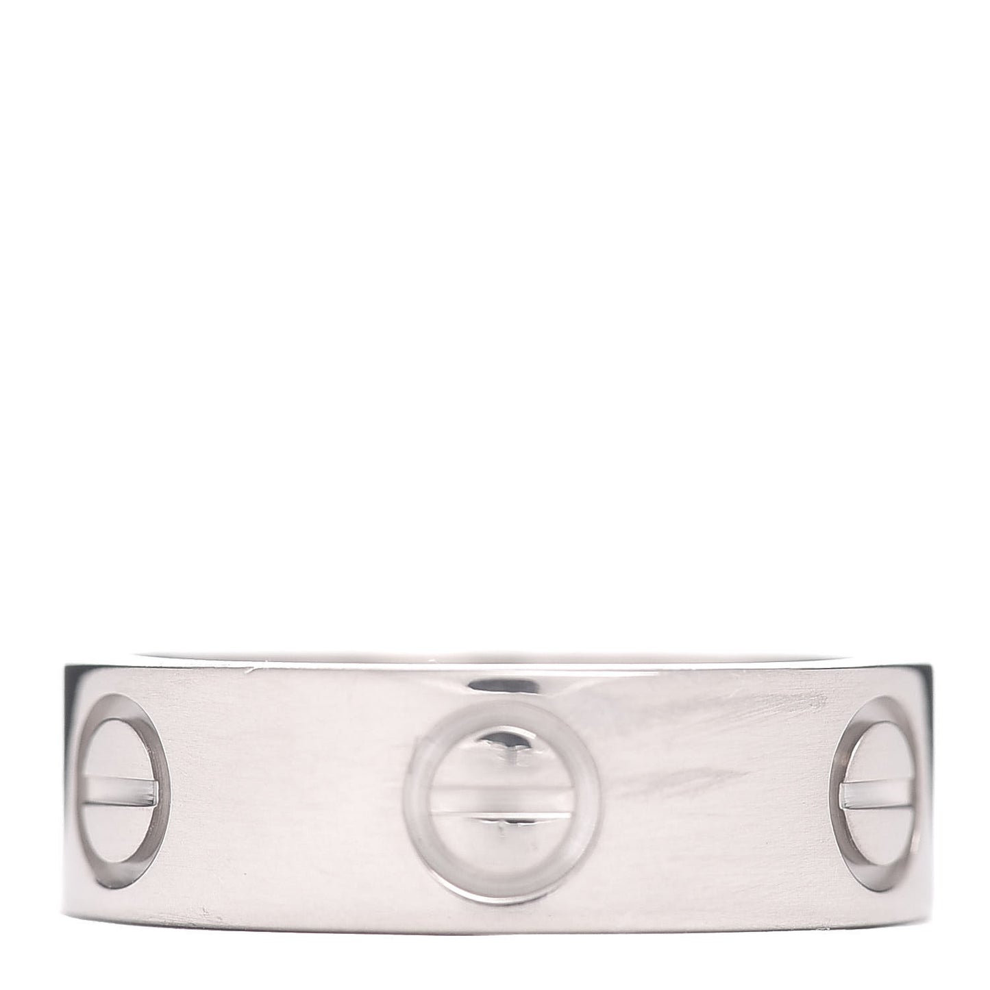 18K White Gold 5.5mm LOVE Ring 49 4.75