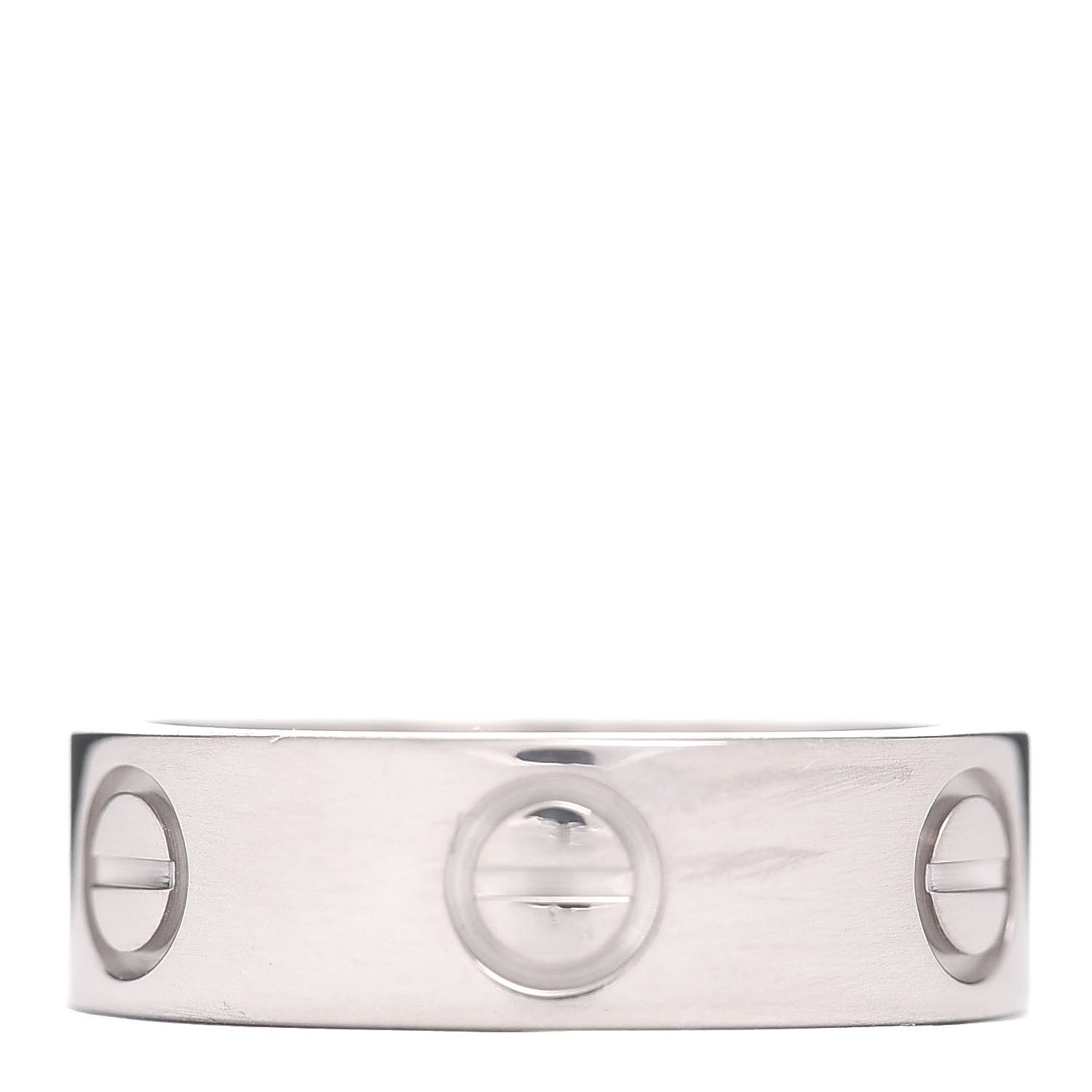 Cartier 18K White Gold 5.5mm LOVE Ring 49 4.75 3 of 4