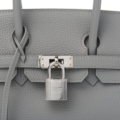 Hermes Togo Birkin 25 Gris Mouette 11 of 12
