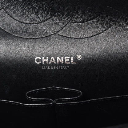 Chanel Crumpled Calfskin Quilted Jumbo Double Flap So Black 6 of 13
