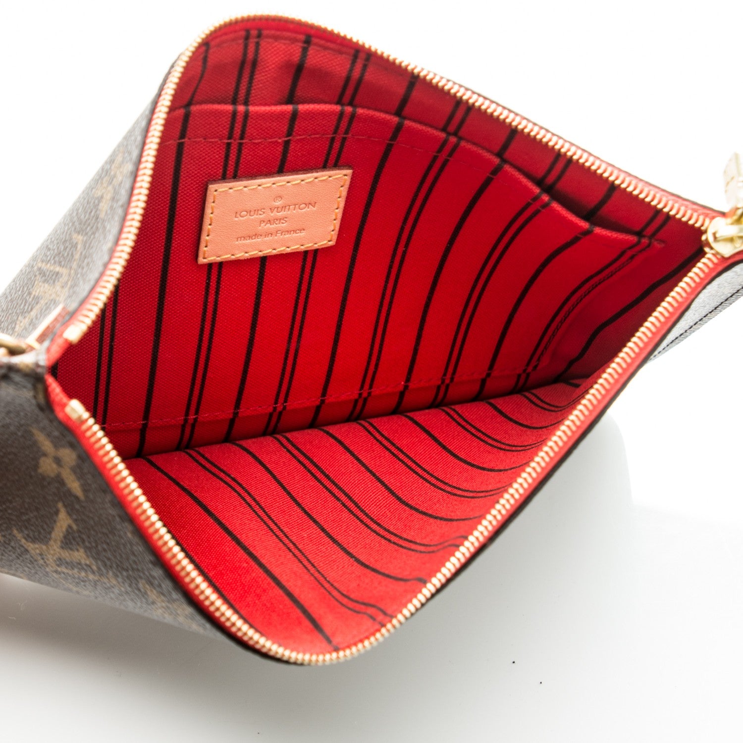 Louis Vuitton Monogram Neverfull MM GM Pochette Cherry 5 of 7