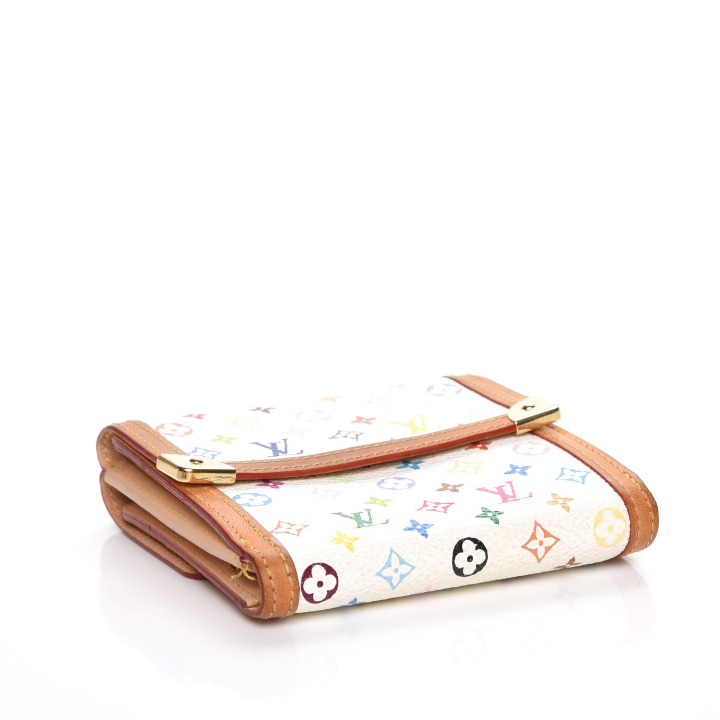 Monogram Multicolor Porte-Monnaie Billets Wallet White